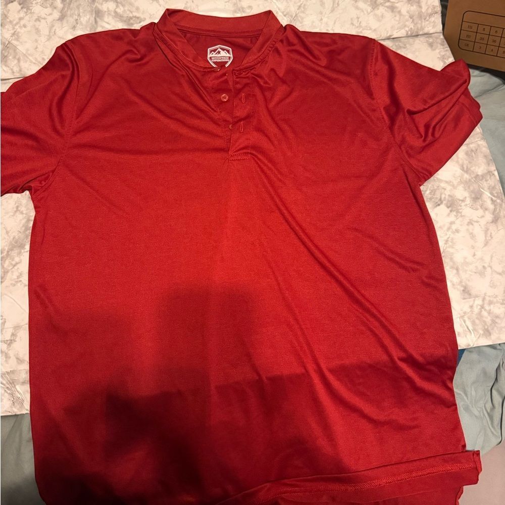 Mountain Expedition Red‎ Polo Shirt Sz XXL